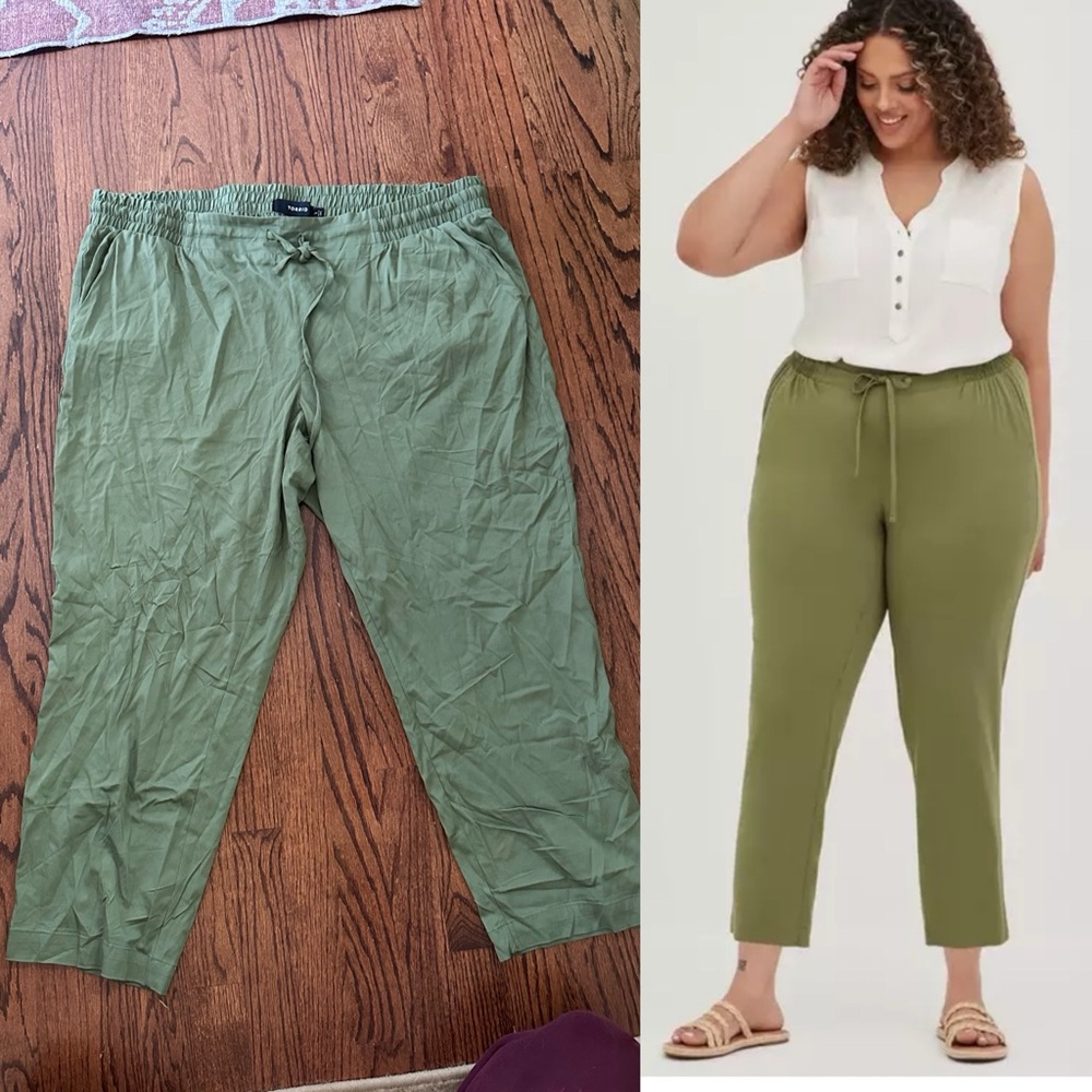 Torrid Olive Green drawstring pants